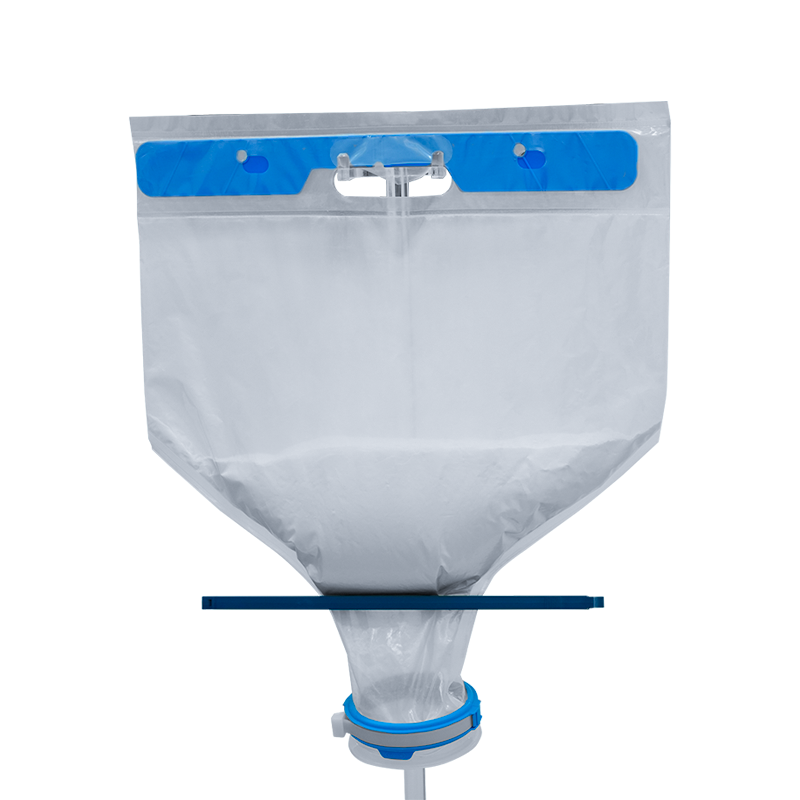 Borsa per il trasporto/stoccaggio/alimentazione della polvere sterile monouso