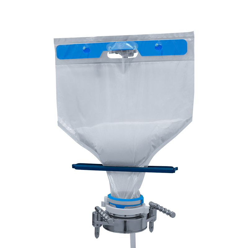 Borsa per il trasporto/stoccaggio/alimentazione della polvere sterile monouso